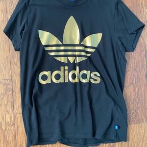 Black and Gold Adidas Shirt